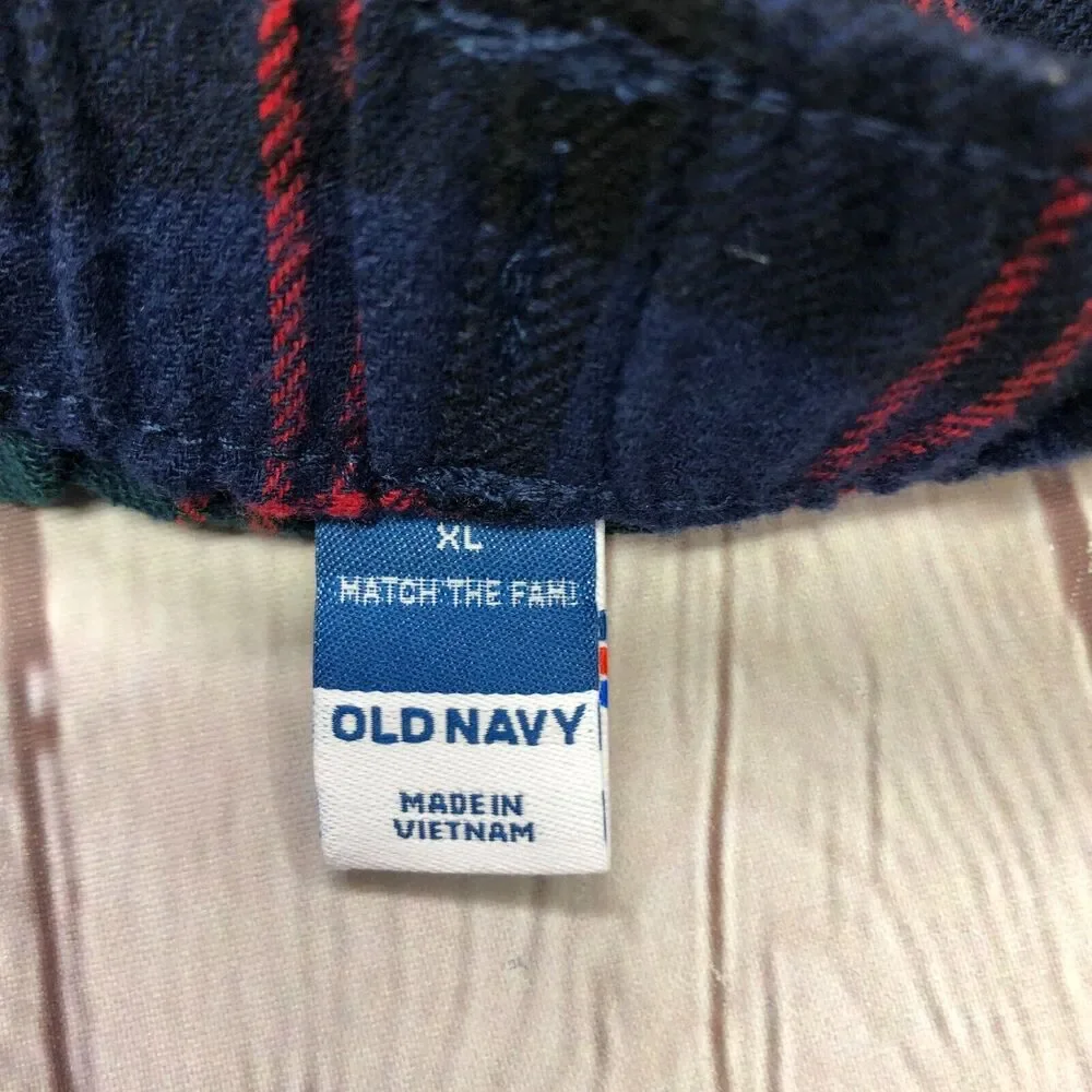 NWT Old Navy Men Flannel Sleep Family Pajamas Pants Size Extra Large M127 -26